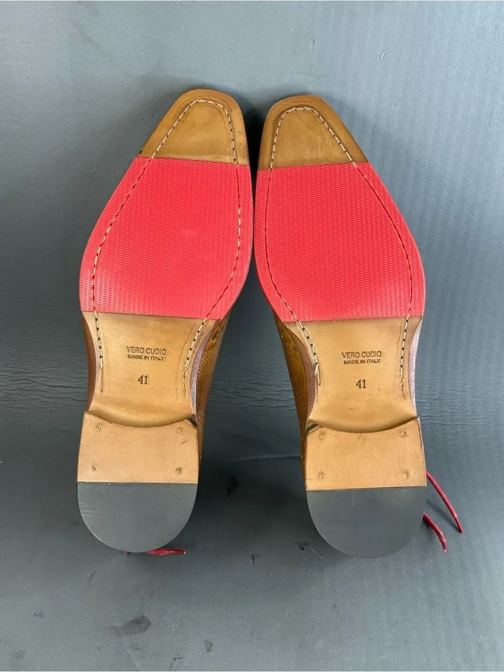 JOSE REAL VELOCE CUOIO ENGLAND OXFORD shoes men’s size 8 (41)